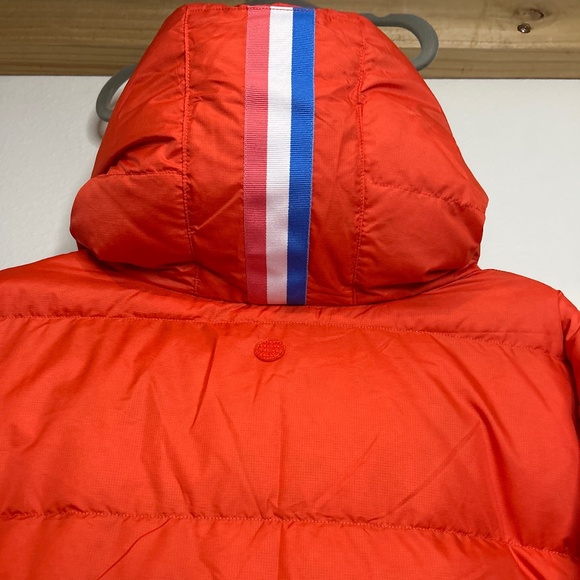 NWT FOURLAPS COVER DOWN JACKET IN COLOR FLAME - Picture 5 of 6